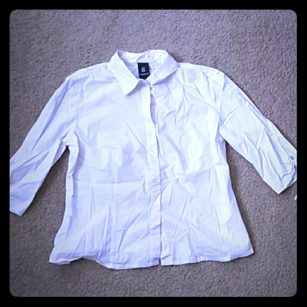 White button down shirt